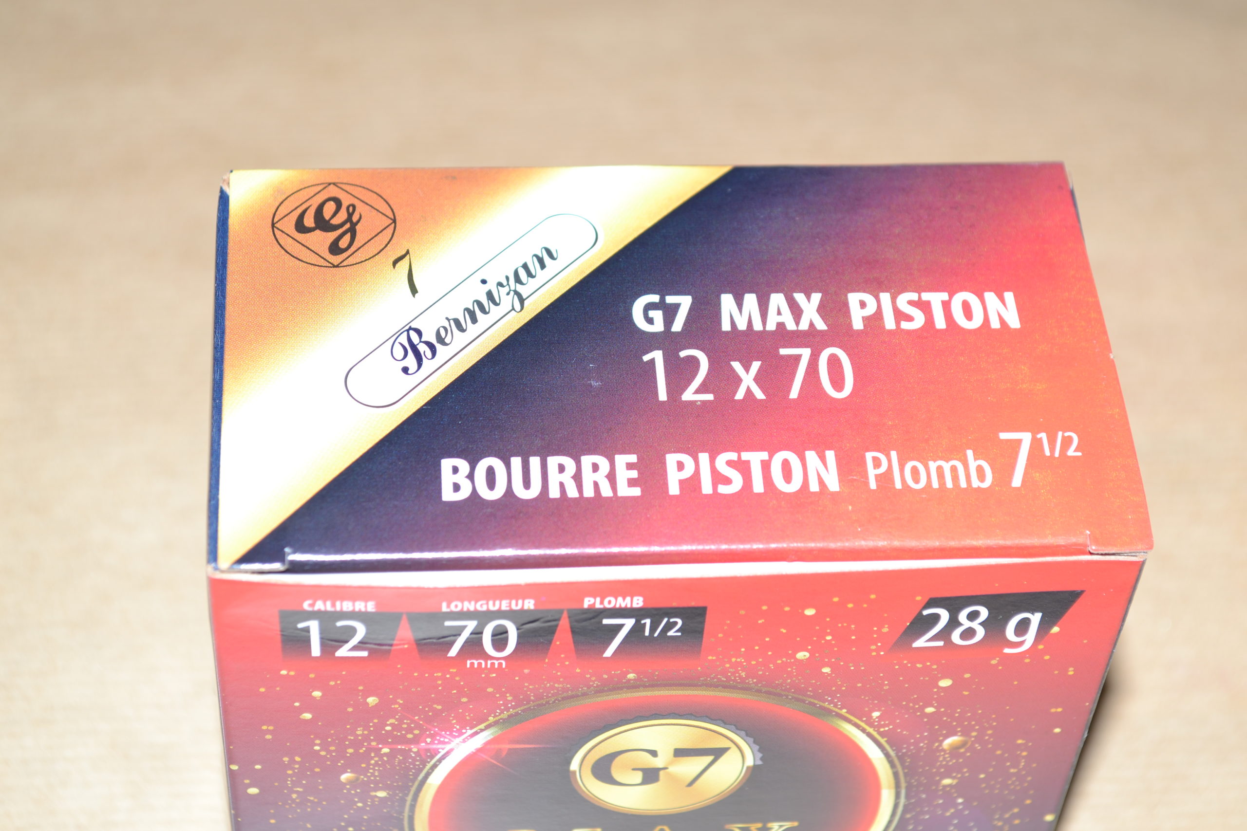 SUPER MATCH ROUGE G7 MAX PISTON Cal 12x70 Ets BERNIZAN