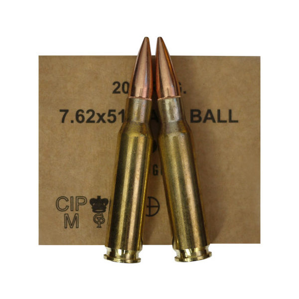 Munition GGG calibre 7.62x51 (308 Winchester) FMJ 147gr BERNIZAN