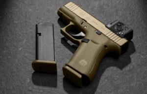GLOCK 43X COYOTE A-CUT COMBO AIMPOINT COA