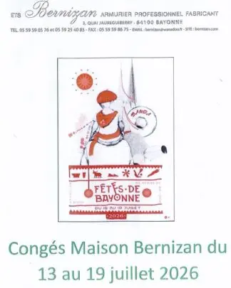 FERMETURE FETES DE BAYONNE